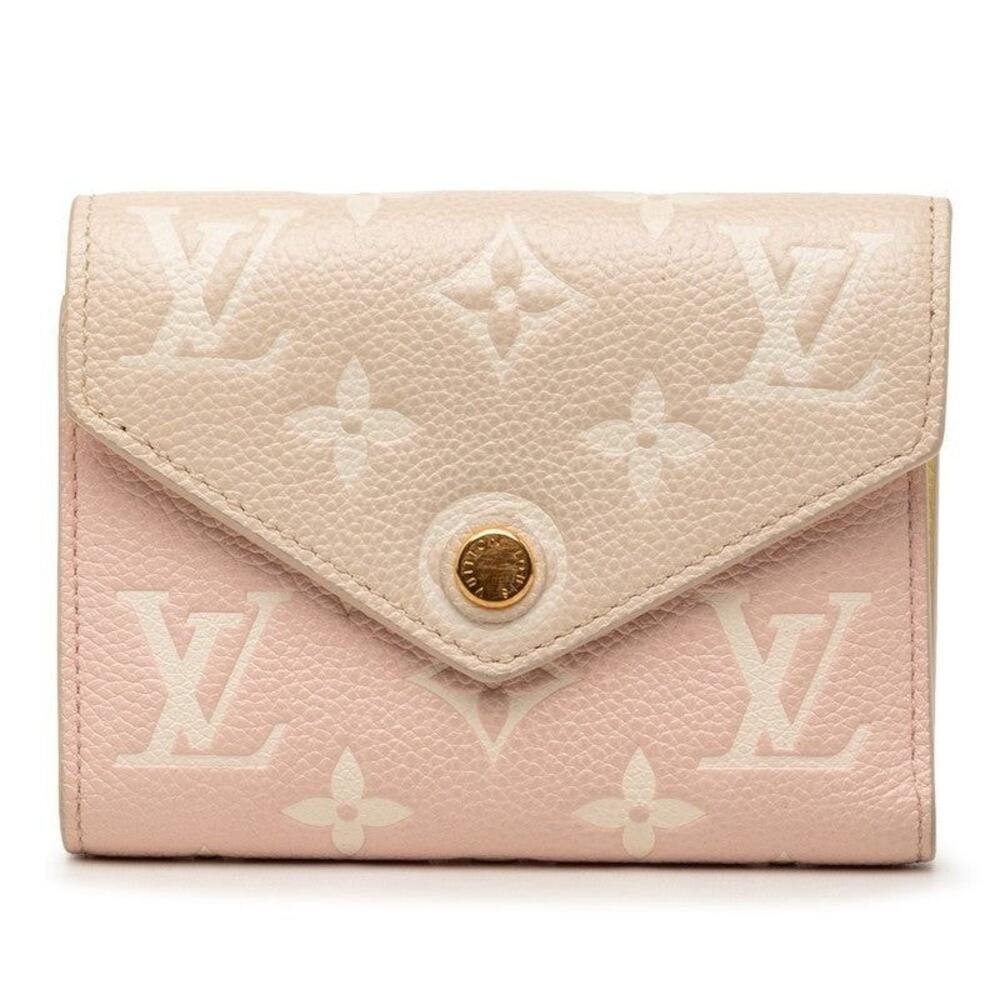 Louis Vuitton Monogram Empreinte Portefeuille Victorine Bifold Wallet Rose